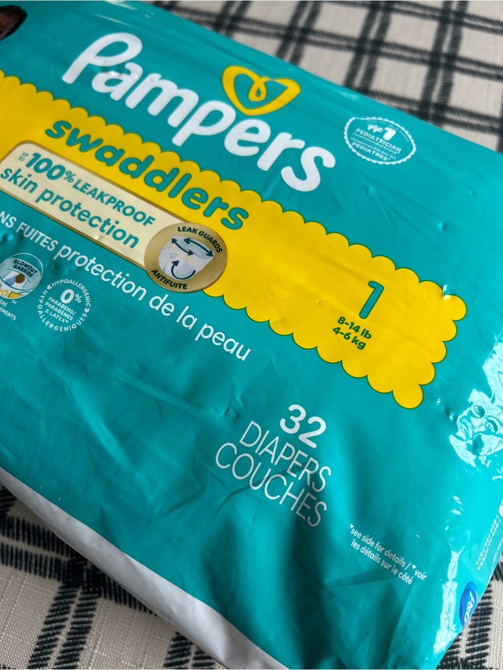 Pampers Swaddlers Size 1 Diapers NWT - Picture 2 of 4